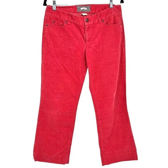 J.Crew Salmon Pink Bootcut Cords Corduroy Size 8 short - Picture 1 of 8